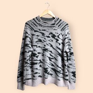 Madewell Thornton Mockneck Pullover Sweater Heather Barley Alpaca Knit Women’s M